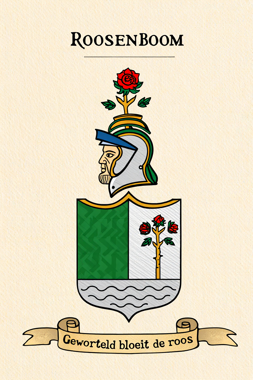 Familiewapen van de achternaam ROOSENBOOM