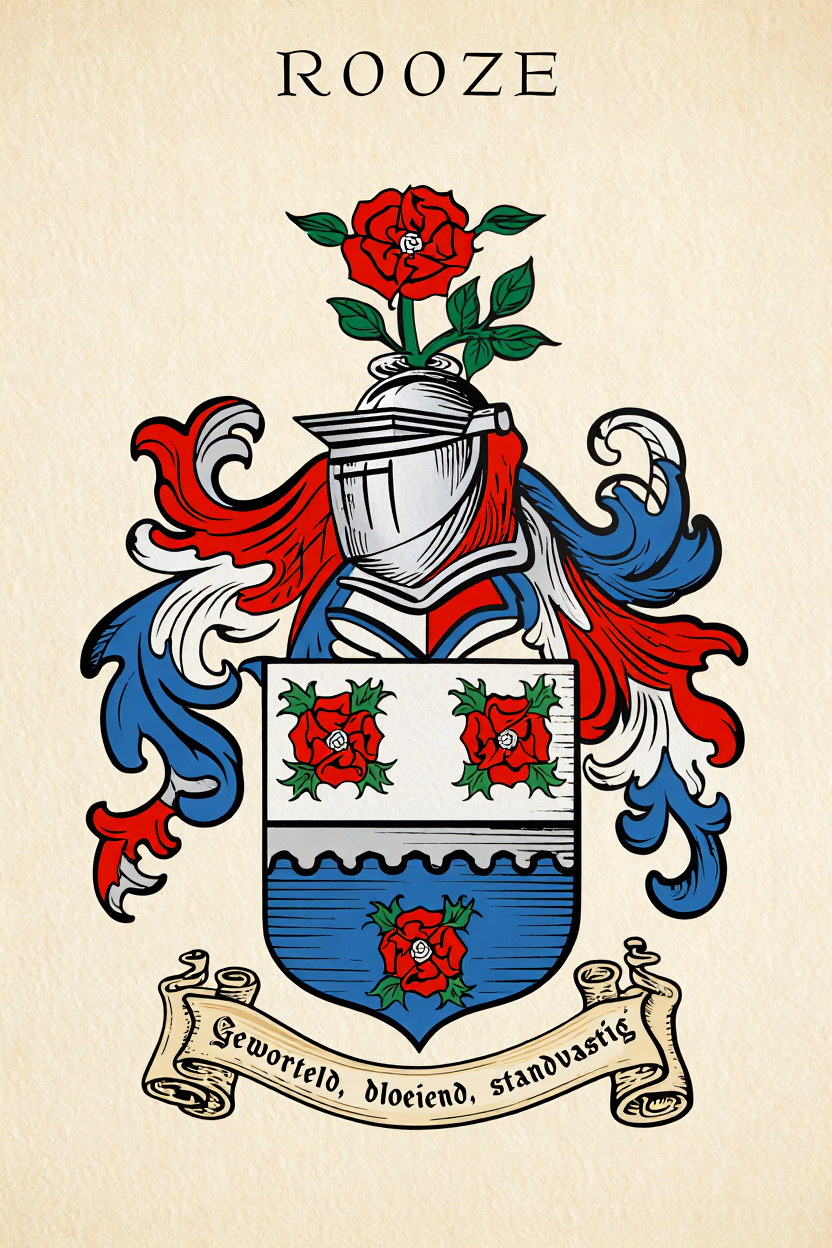 Familiewapen van de achternaam ROOZE