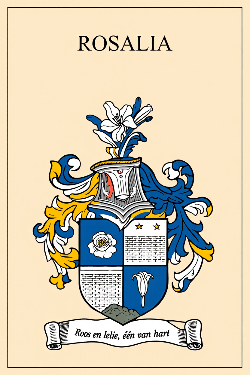 Familiewapen van de achternaam ROSALIA (vergrendeld)