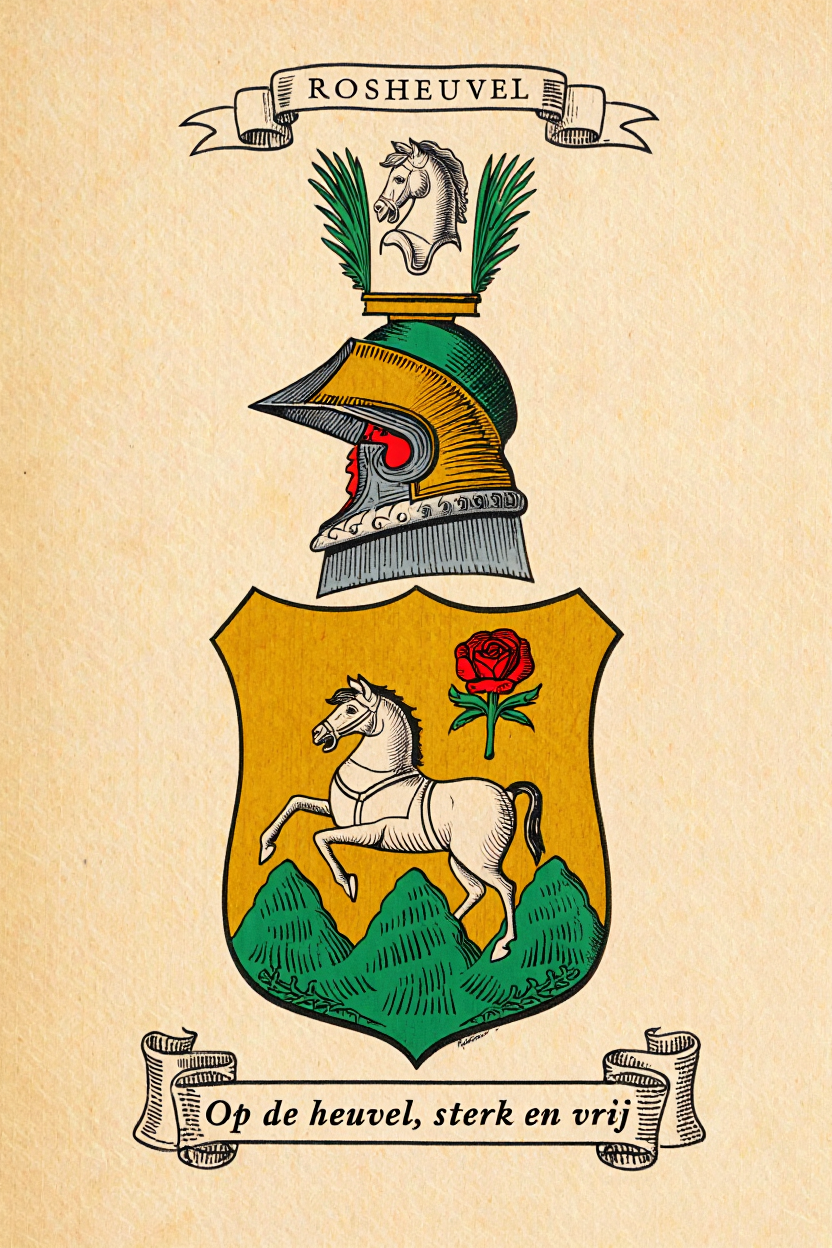 Familiewapen van de achternaam ROSHEUVEL (vergrendeld)