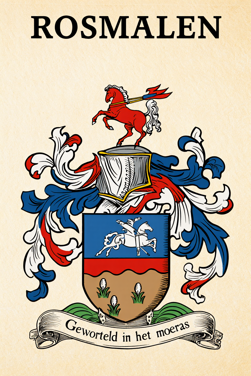 Familiewapen van de achternaam ROSMALEN (vergrendeld)