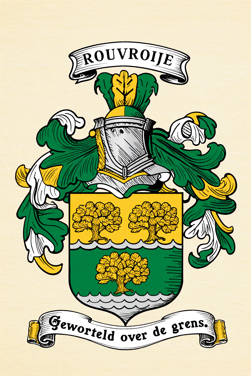 Familiewapen van de achternaam ROUVROIJE (vergrendeld)