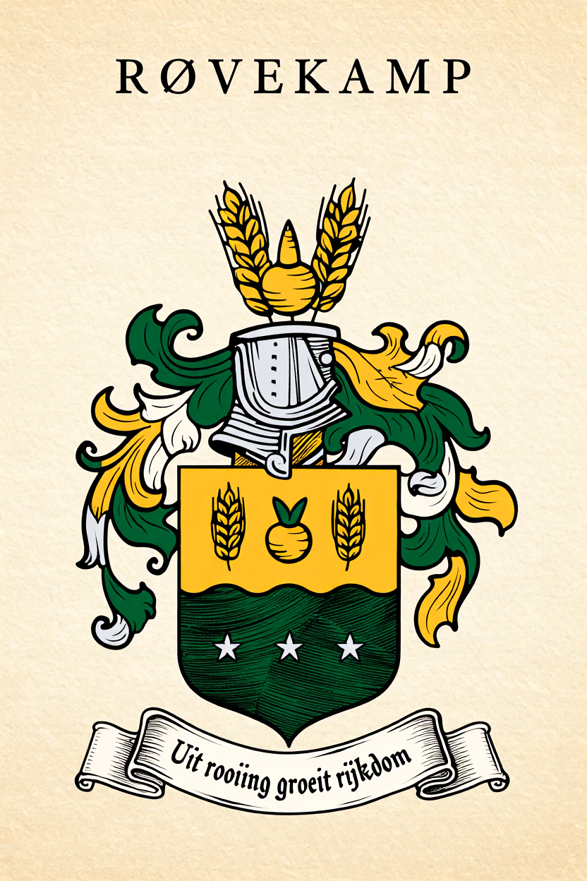 Familiewapen van de achternaam RÖVEKAMP (vergrendeld)