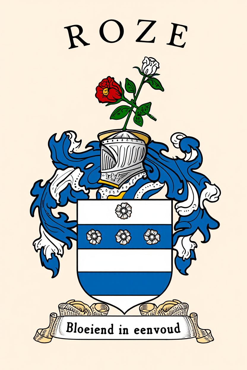 Familiewapen van de achternaam ROZE