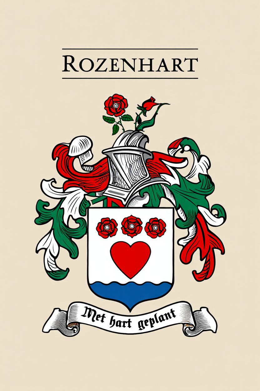 Familiewapen van de achternaam ROZENHART