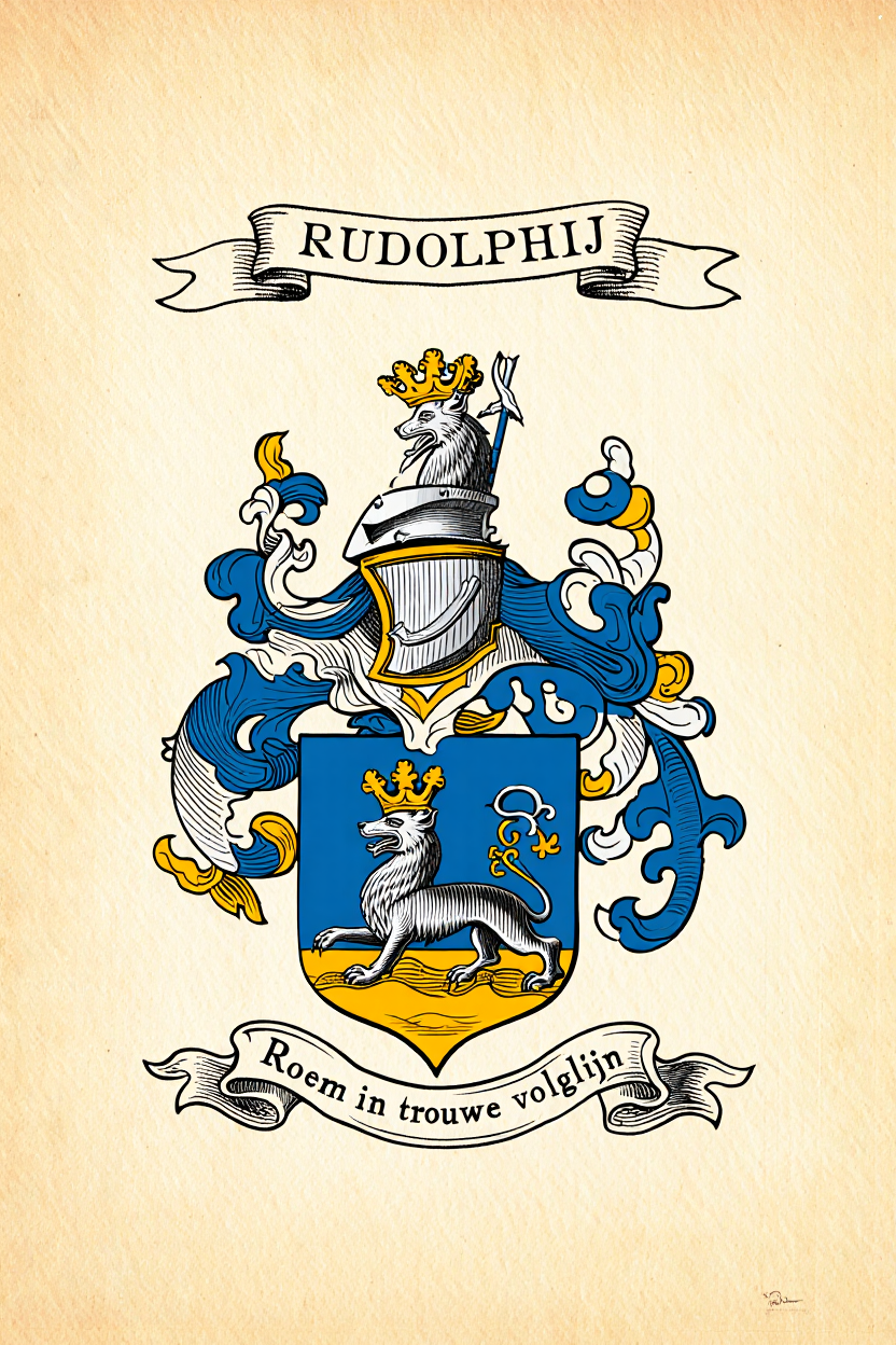 Familiewapen van de achternaam RUDOLPHIJ (vergrendeld)