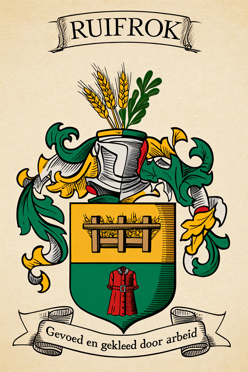 Familiewapen van de achternaam RUIFROK