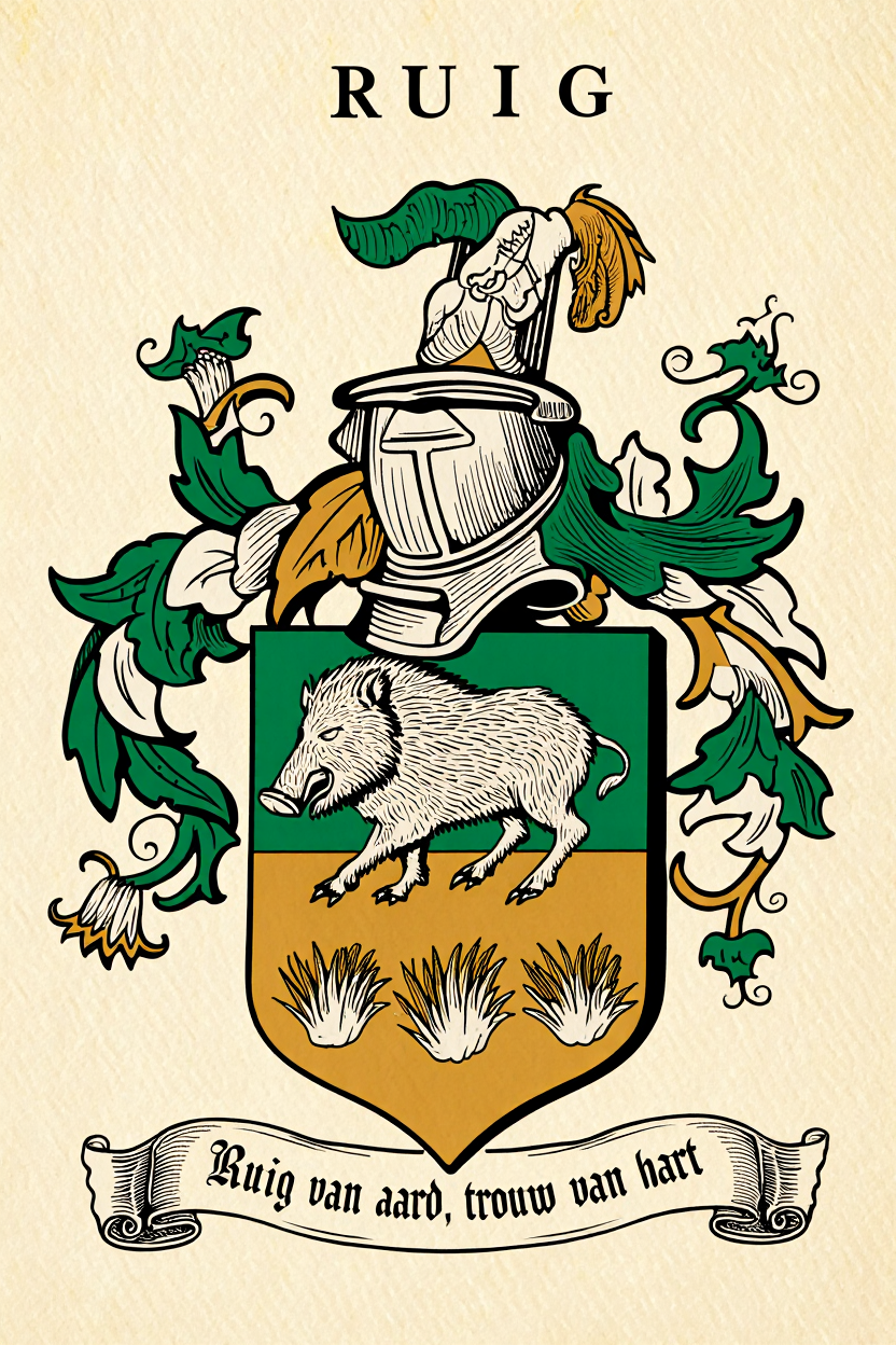 Familiewapen van de achternaam RUIG