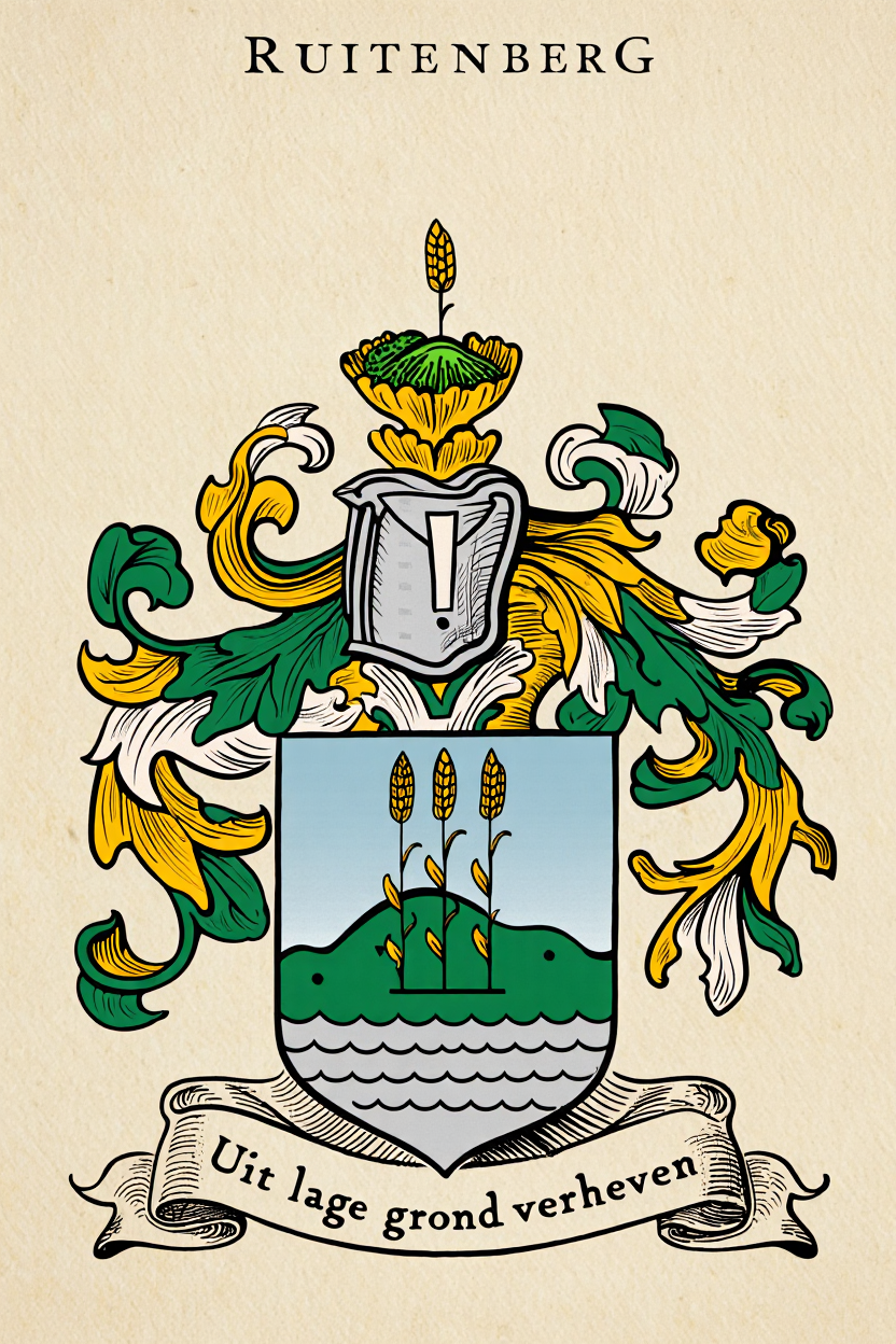 Familiewapen van de achternaam RUITENBERG
