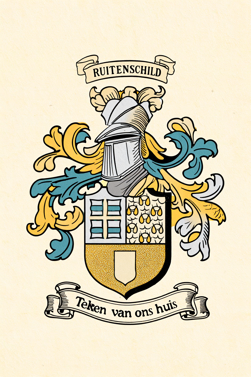 Familiewapen van de achternaam RUITENSCHILD (vergrendeld)