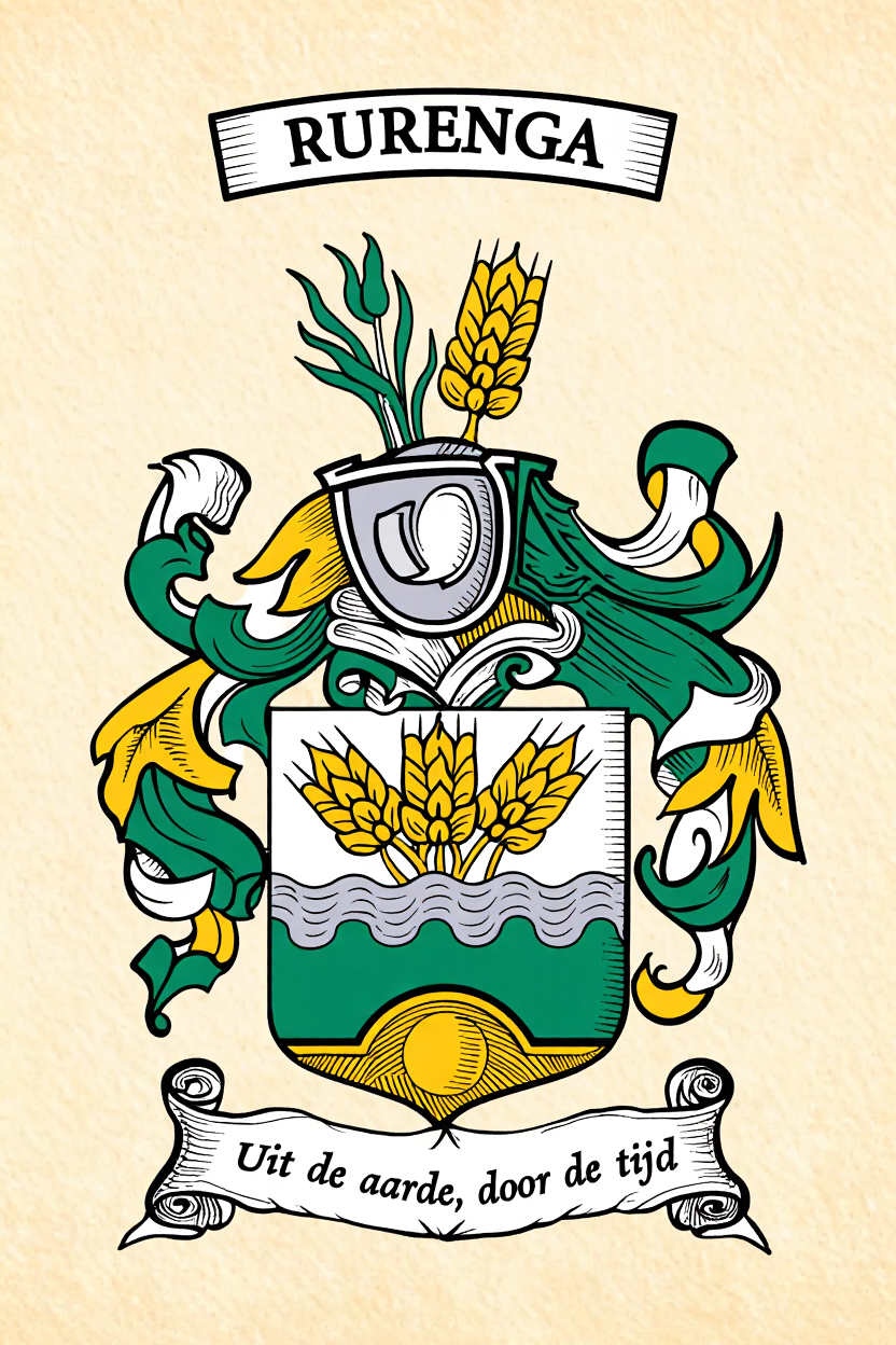 Familiewapen van de achternaam RURENGA (vergrendeld)