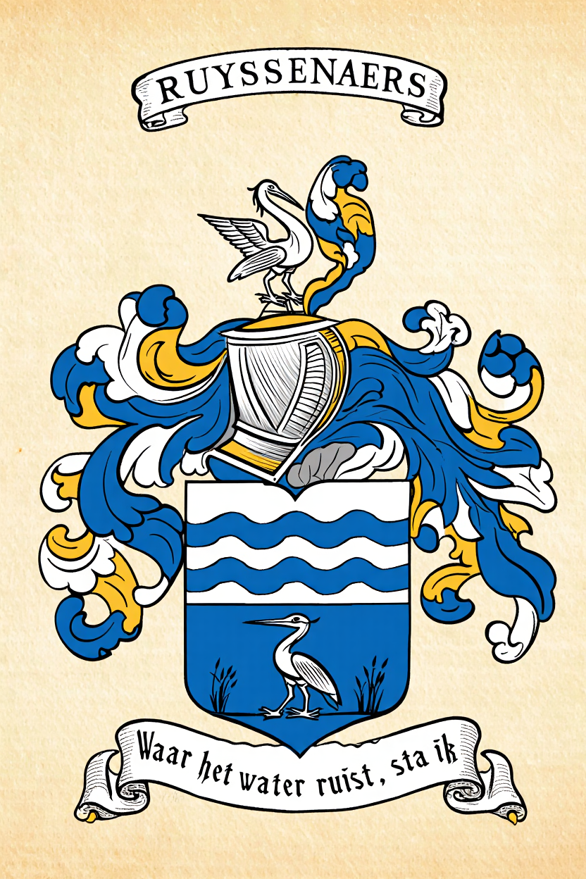Familiewapen van de achternaam RUYSSENAERS (vergrendeld)