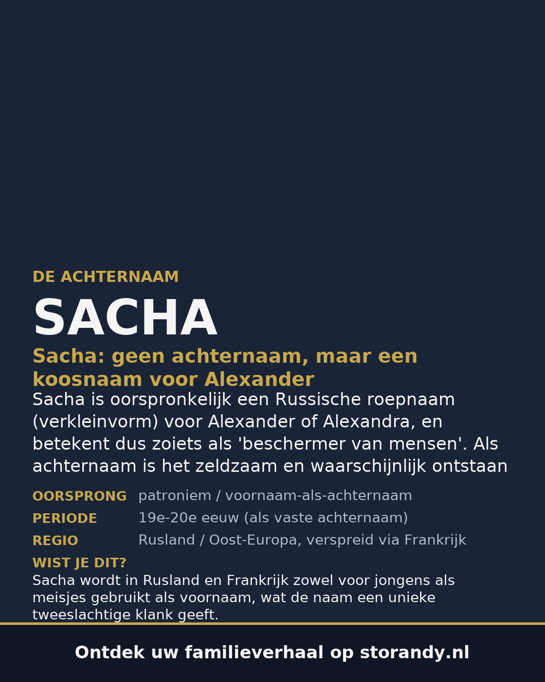 Familiewapen van de achternaam SACHA