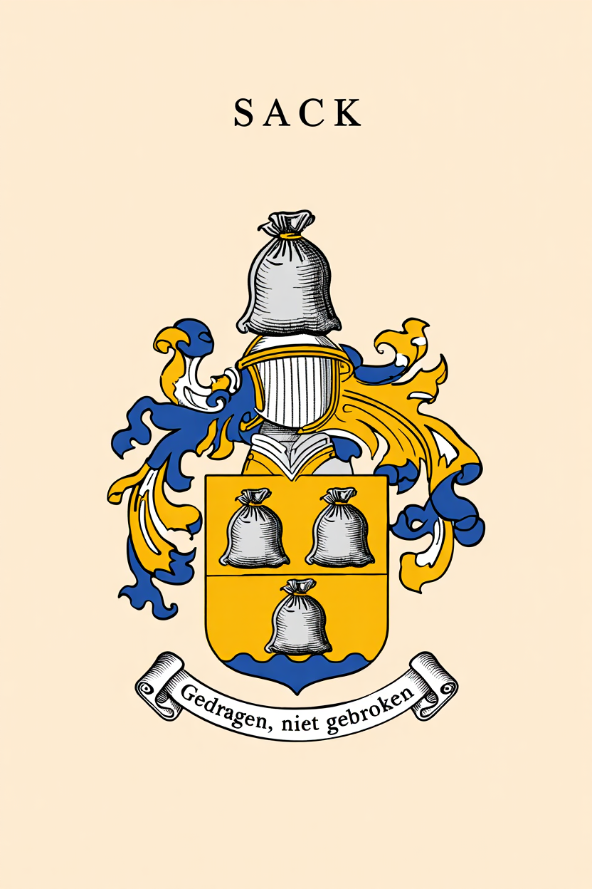 Familiewapen van de achternaam SACK