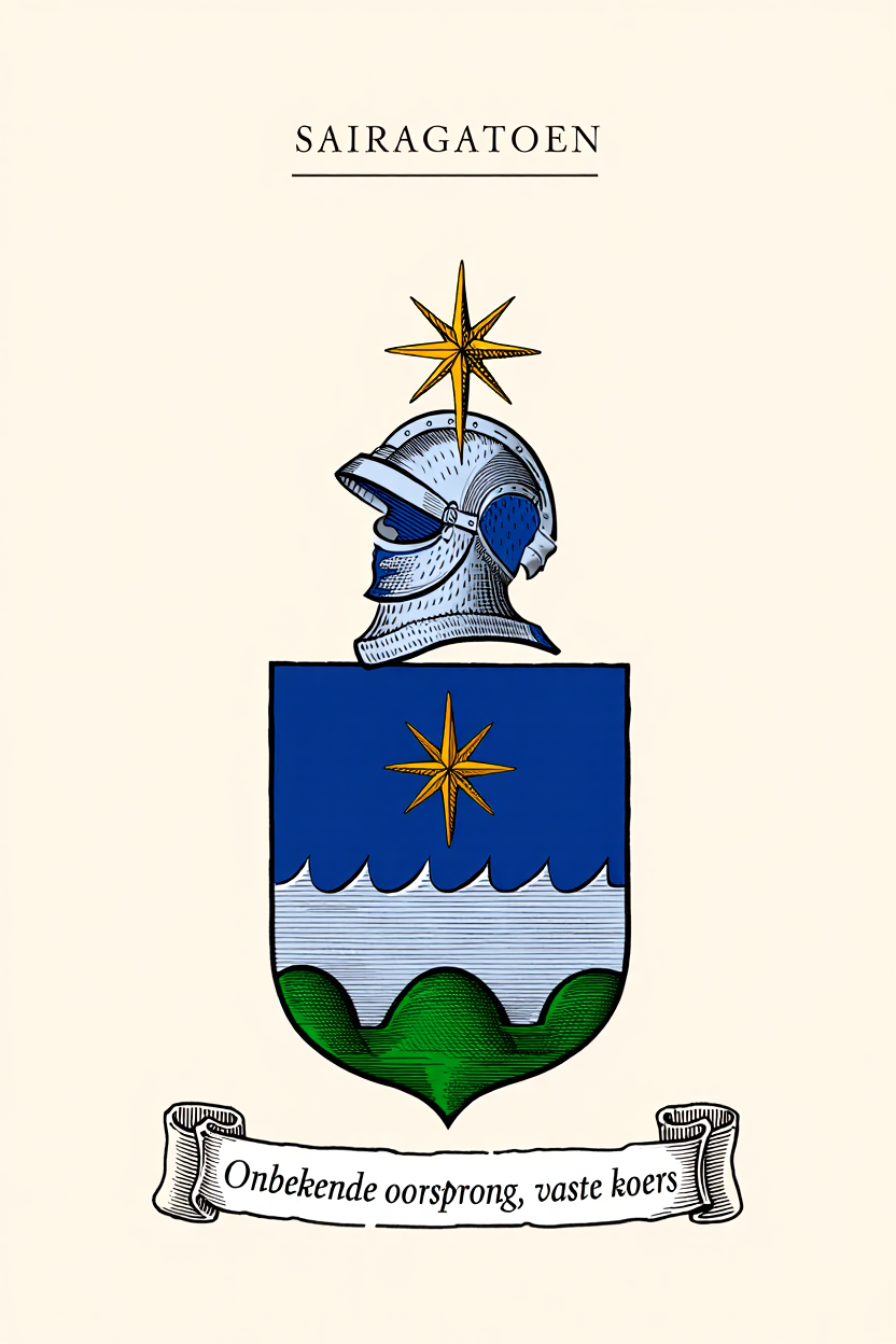 Familiewapen van de achternaam SAIRAGATOEN (vergrendeld)