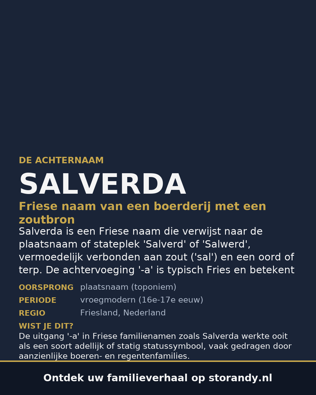 Familiewapen van de achternaam SALVERDA