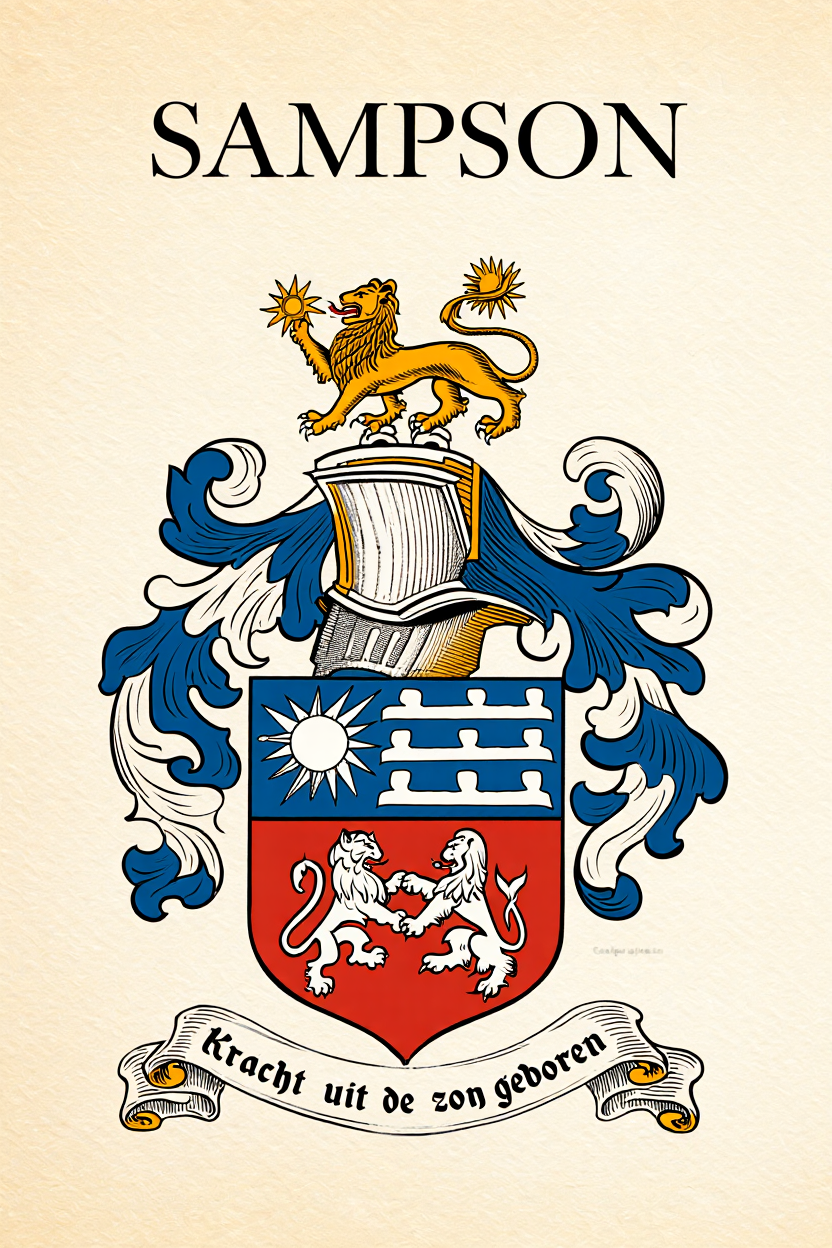 Familiewapen van de achternaam SAMPSON