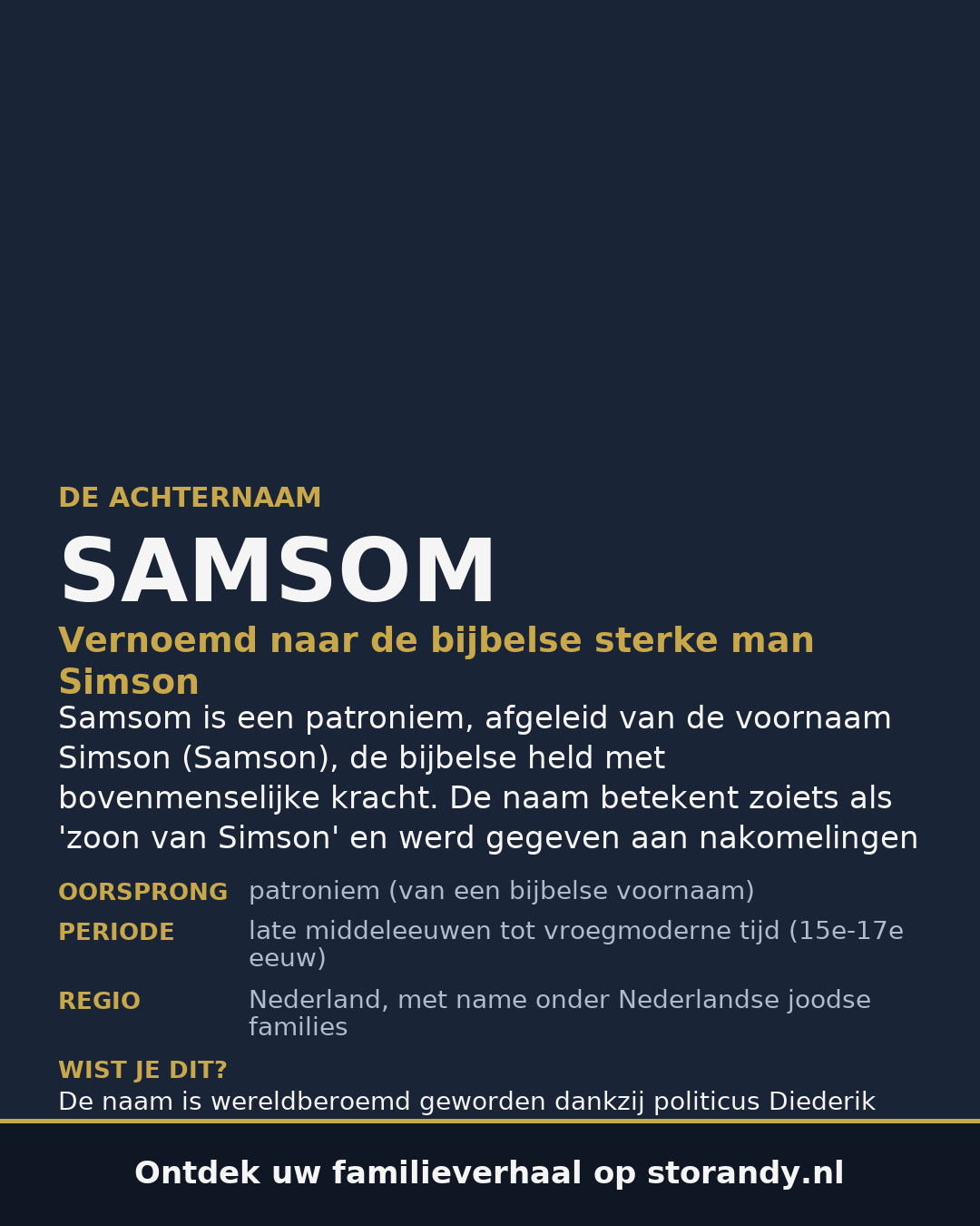 Familiewapen van de achternaam SAMSOM