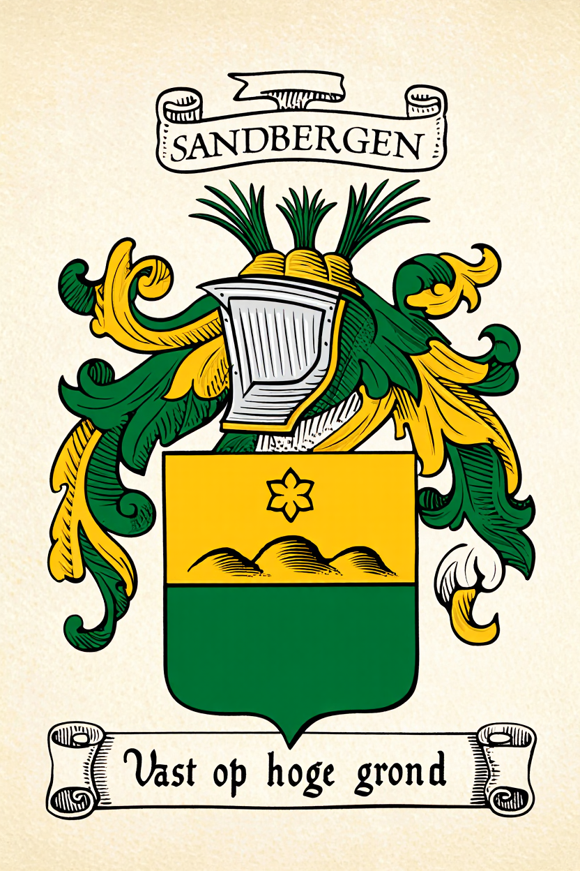 Familiewapen van de achternaam SANDBERGEN