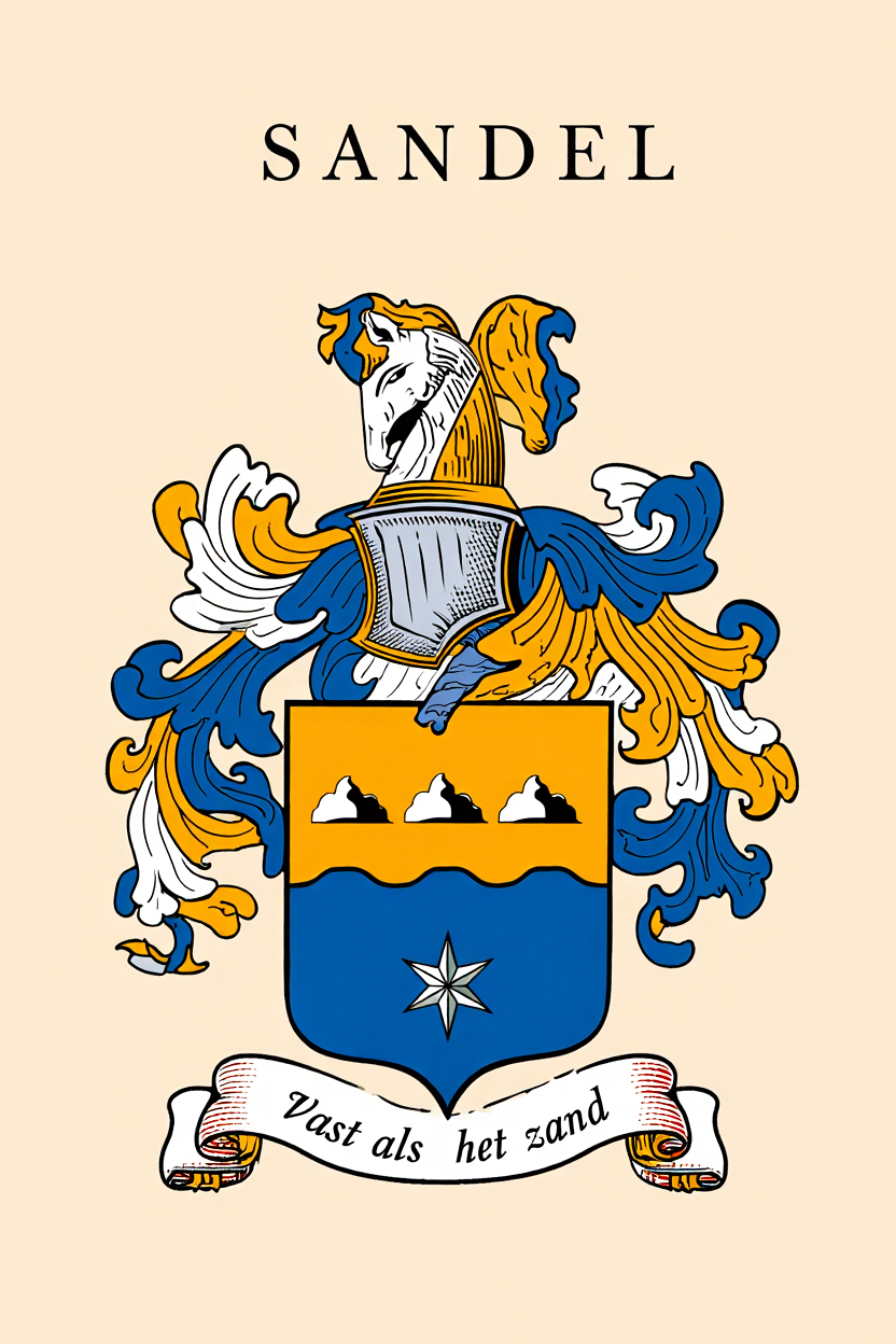 Familiewapen van de achternaam SANDEL