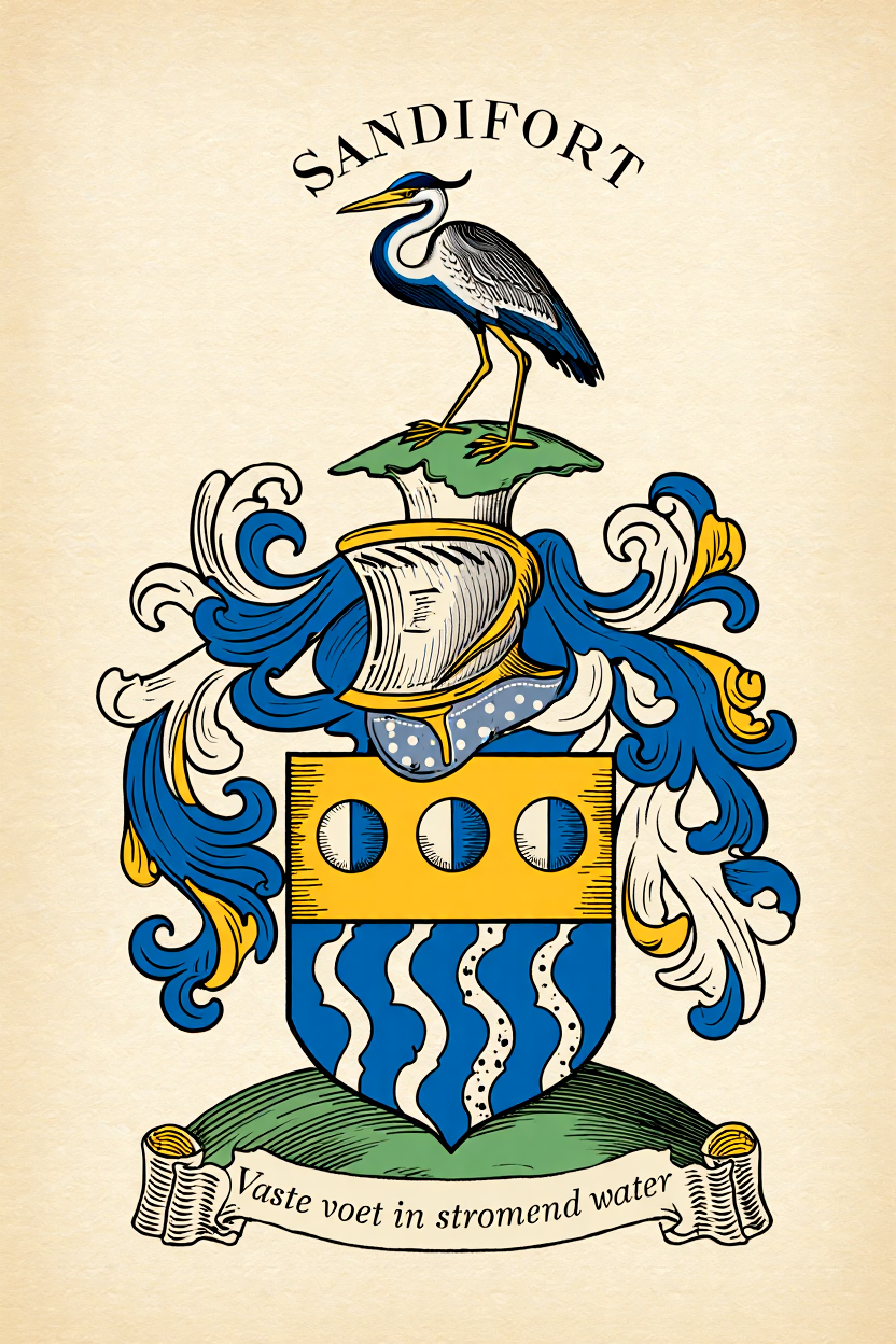 Familiewapen van de achternaam SANDIFORT