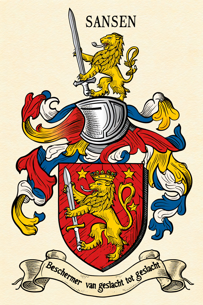 Familiewapen van de achternaam SANSEN
