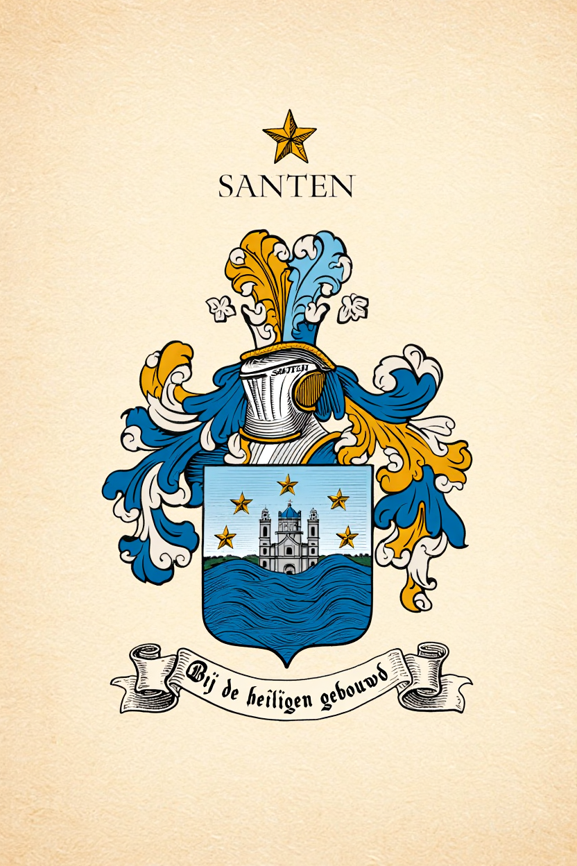 Familiewapen van de achternaam SANTEN