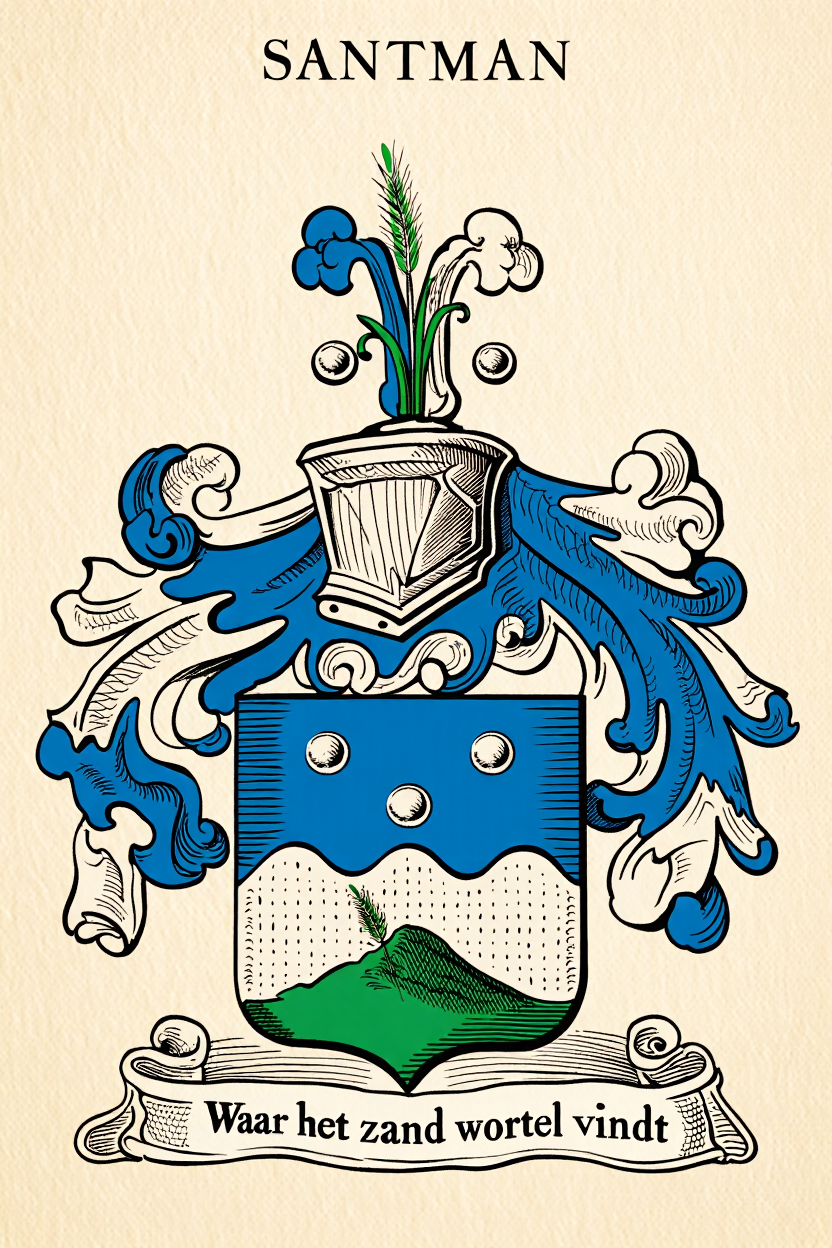 Familiewapen van de achternaam SANTMAN