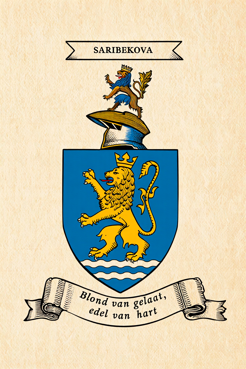 Familiewapen van de achternaam SARIBEKOVA