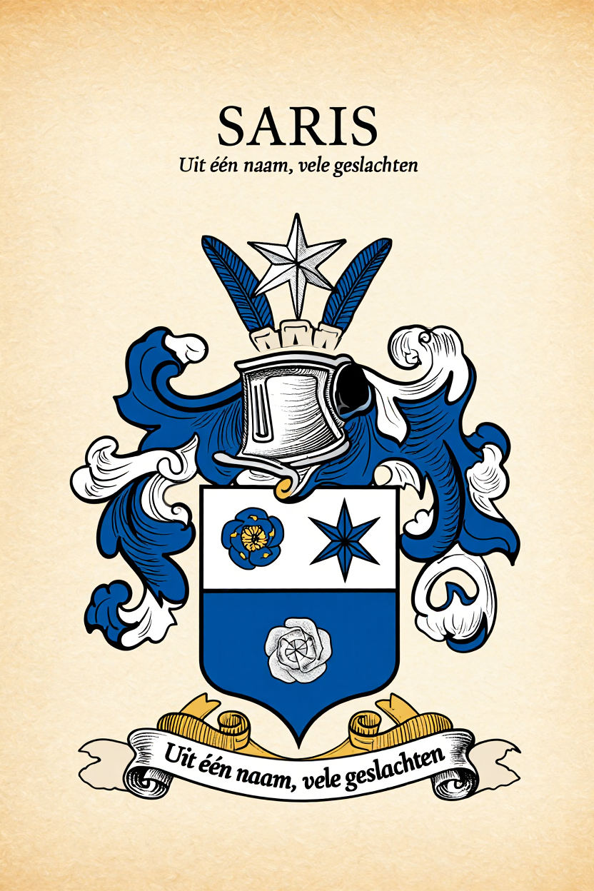 Familiewapen van de achternaam SARIS