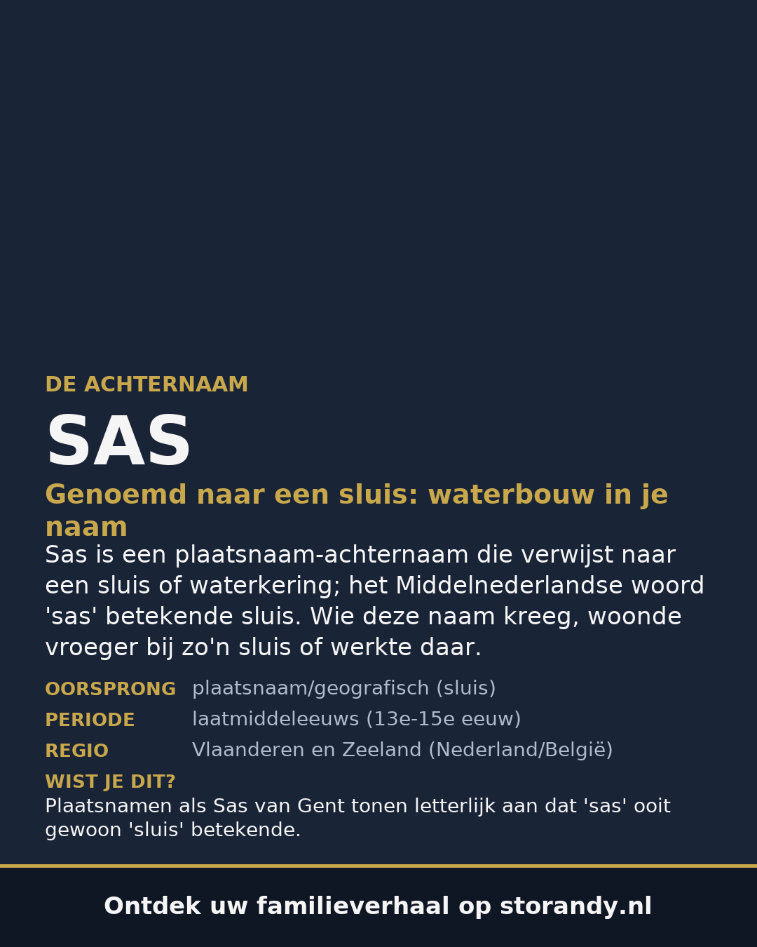 Familiewapen van de achternaam SAS