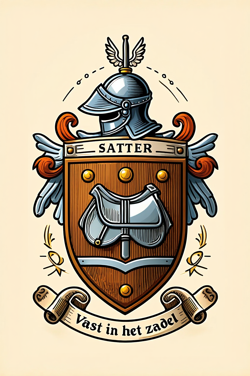 Familiewapen van de achternaam SATTER (vergrendeld)