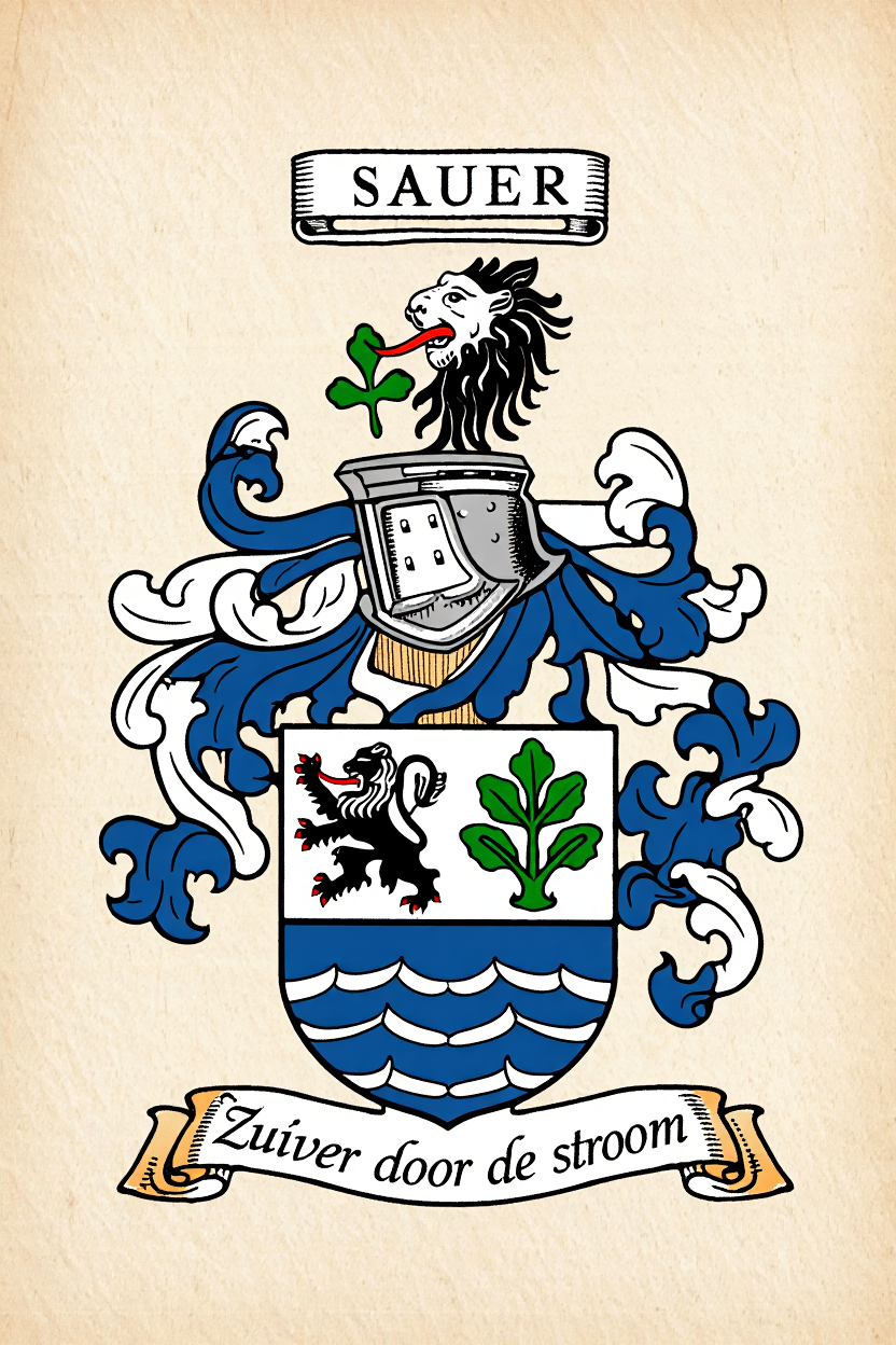 Familiewapen van de achternaam SAUER