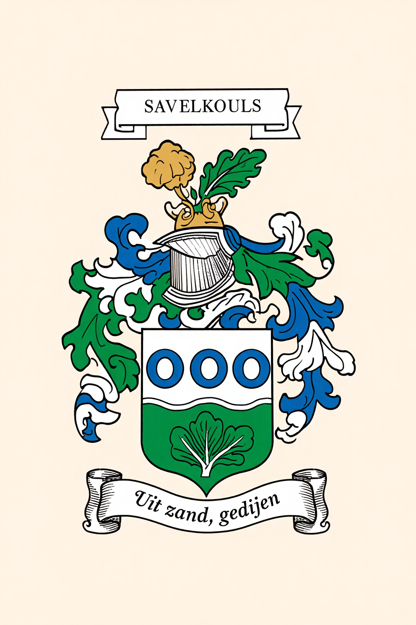 Familiewapen van de achternaam SAVELKOULS