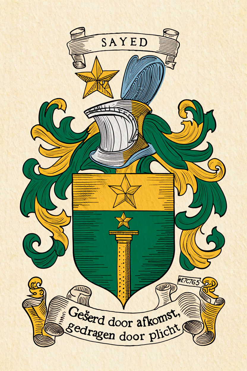Familiewapen van de achternaam SAYED