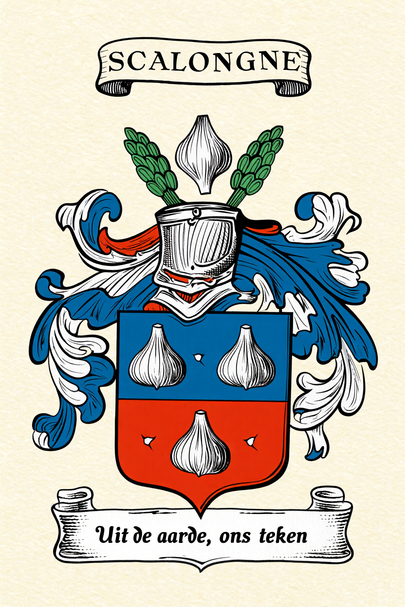 Familiewapen van de achternaam SCALONGNE (vergrendeld)