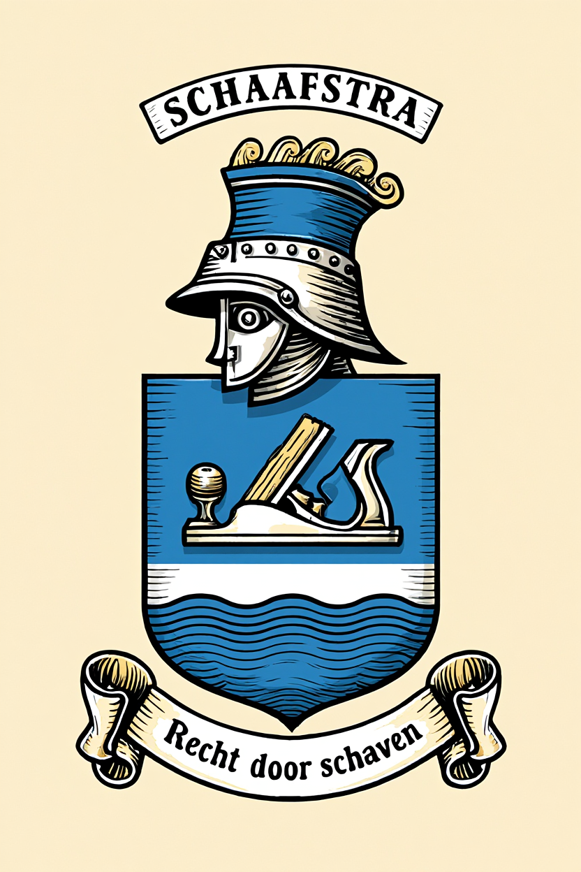 Familiewapen van de achternaam SCHAAFSTRA (vergrendeld)
