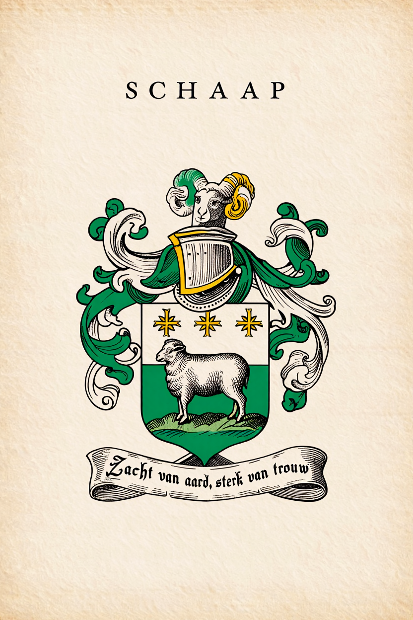 Familiewapen van de achternaam SCHAAP