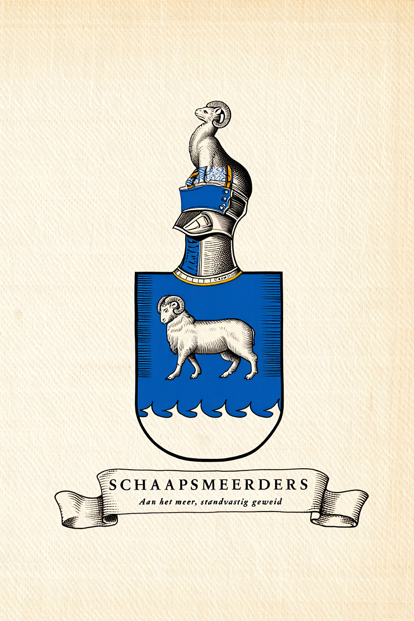 Familiewapen van de achternaam SCHAAPSMEERDERS (vergrendeld)