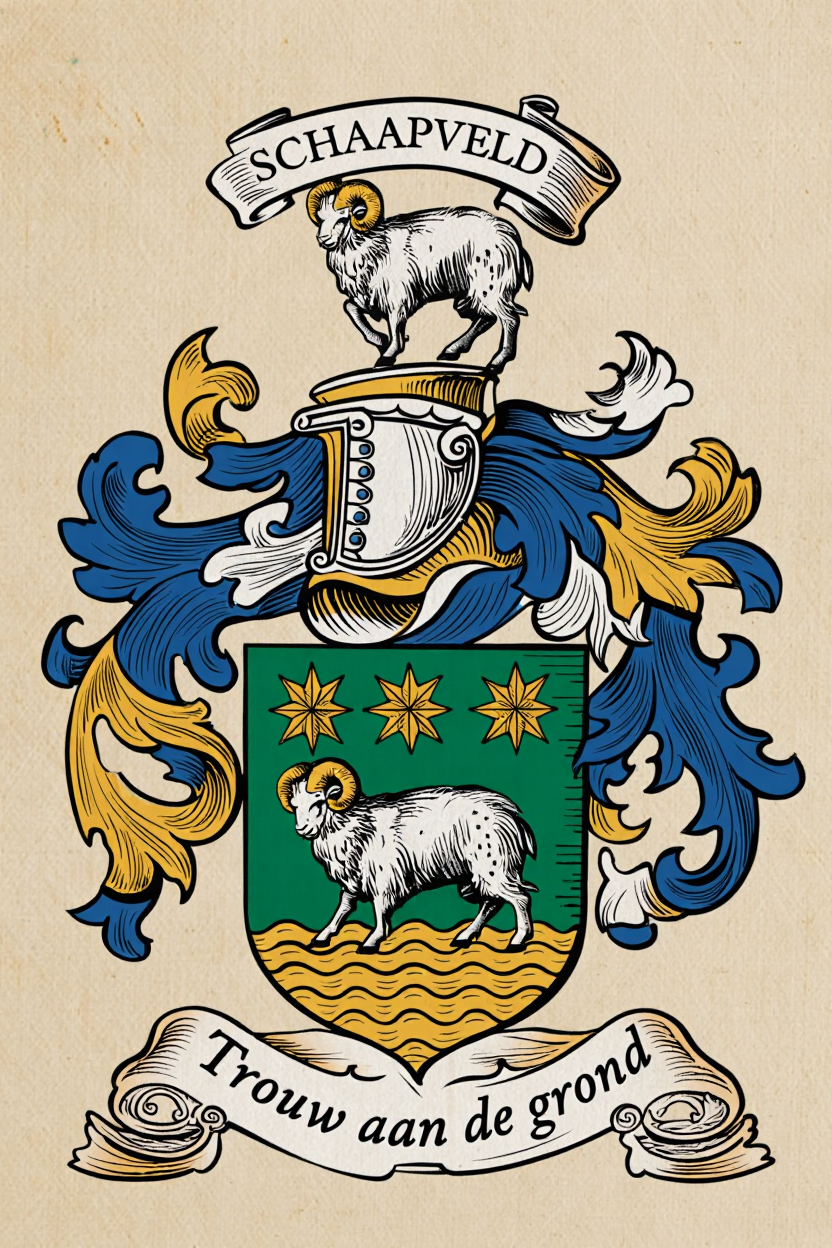 Familiewapen van de achternaam SCHAAPVELD