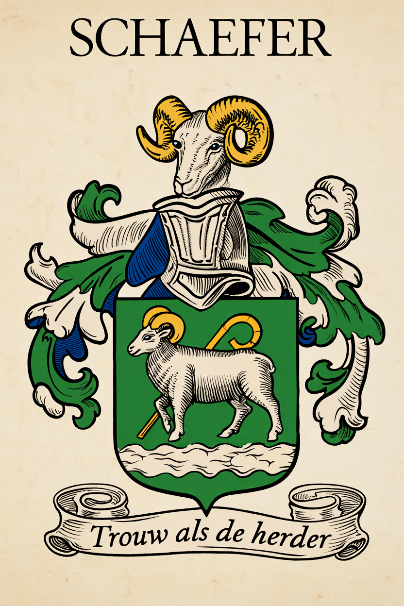 Familiewapen van de achternaam SCHAEFER