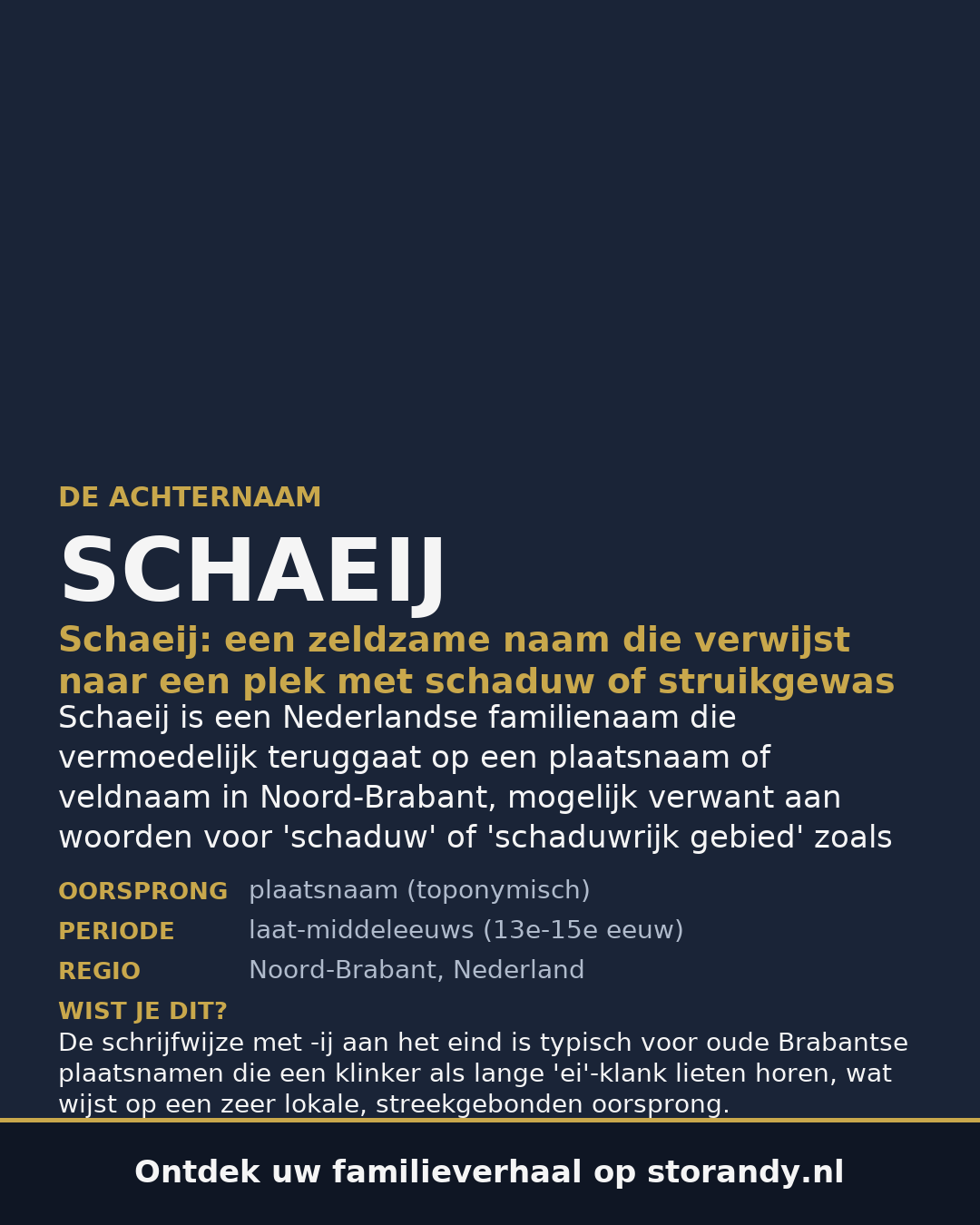 Familiewapen van de achternaam SCHAEIJ