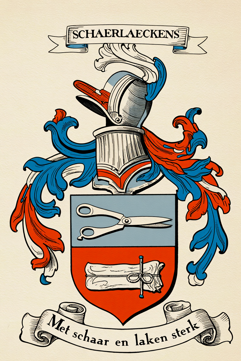 Familiewapen van de achternaam SCHAERLAECKENS (vergrendeld)