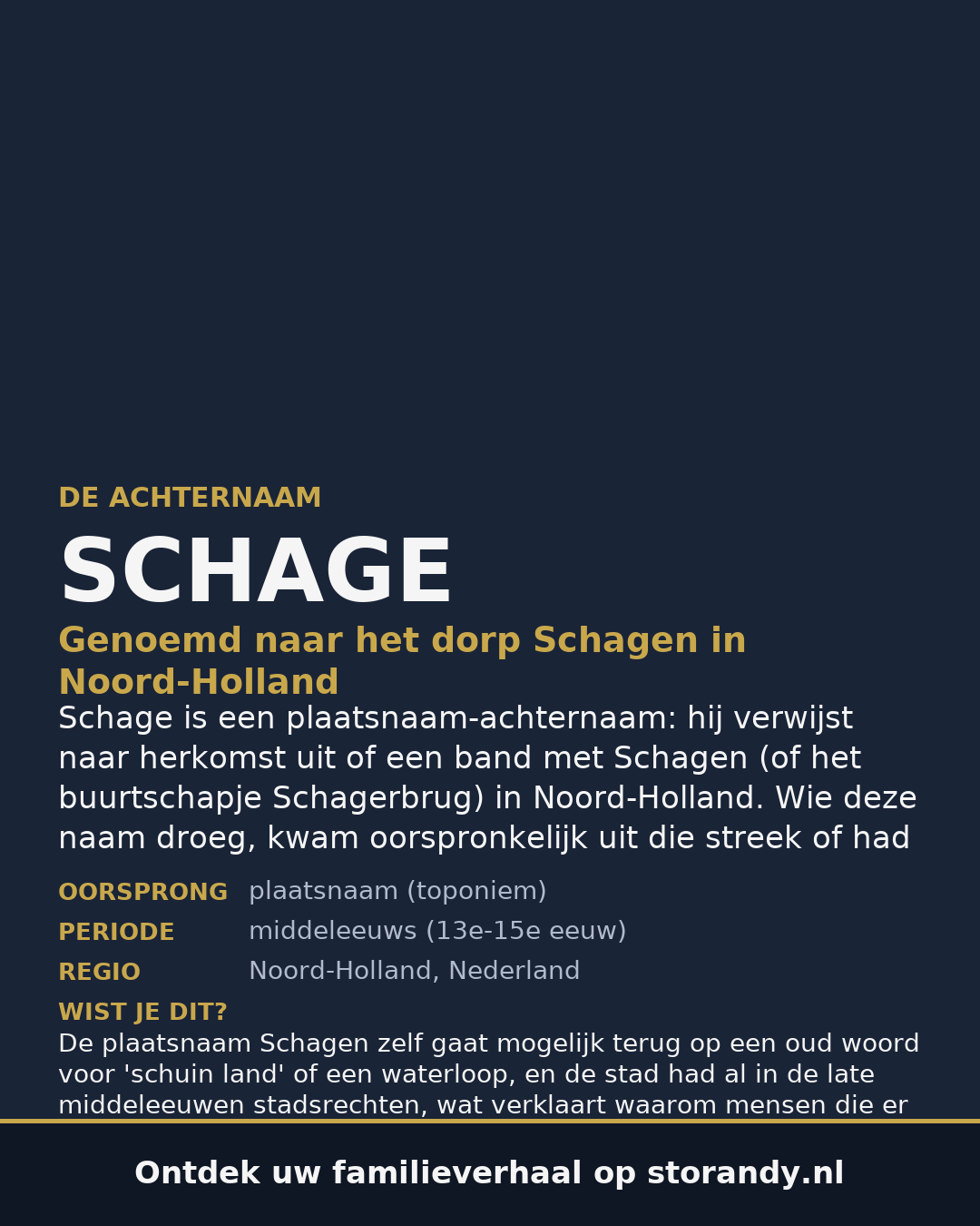 Familiewapen van de achternaam SCHAGE