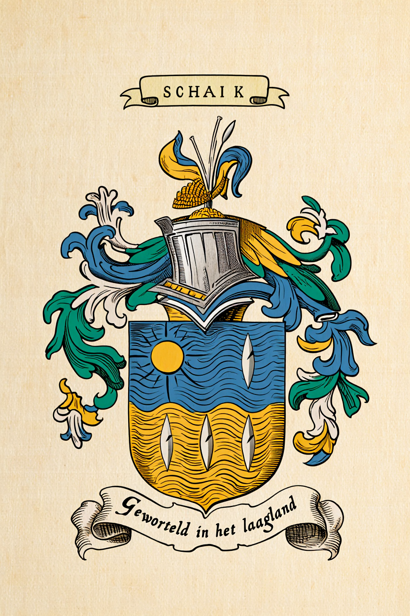 Familiewapen van de achternaam SCHAIK