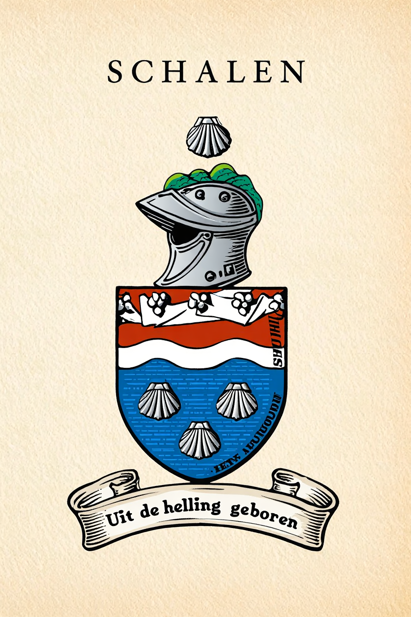Familiewapen van de achternaam SCHALEN (vergrendeld)