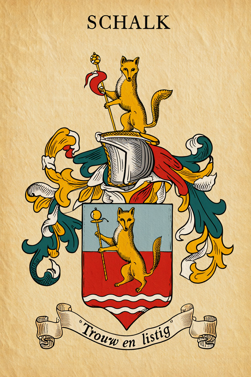 Familiewapen van de achternaam SCHALK