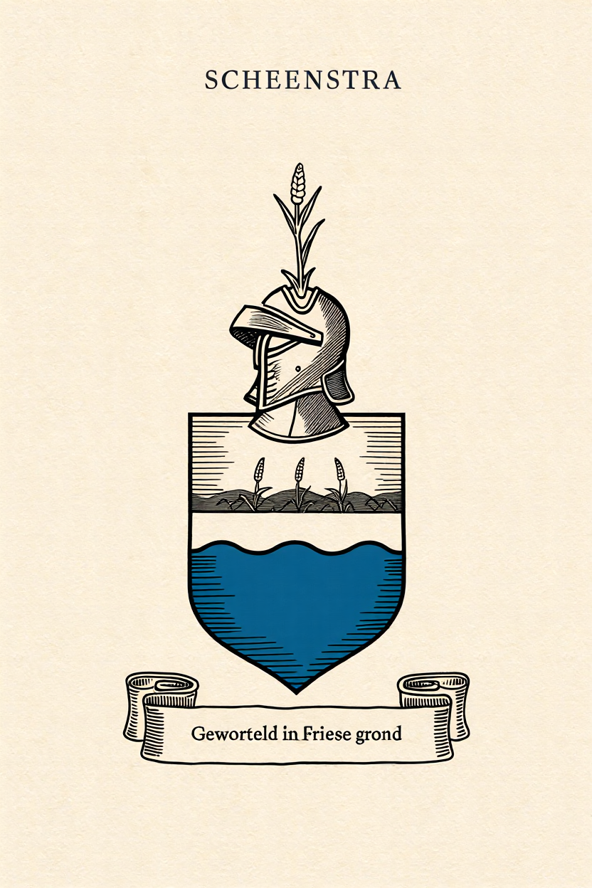 Familiewapen van de achternaam SCHEENSTRA