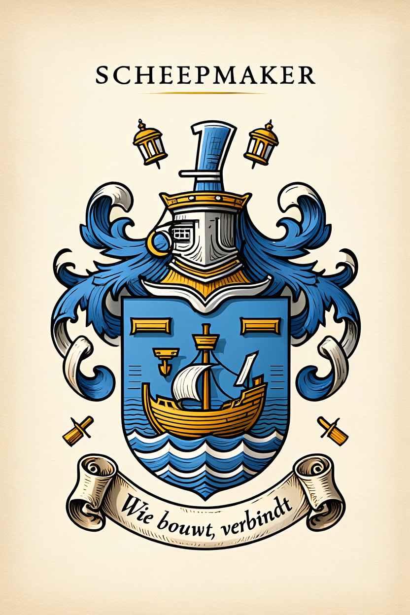 Familiewapen van de achternaam SCHEEPMAKER