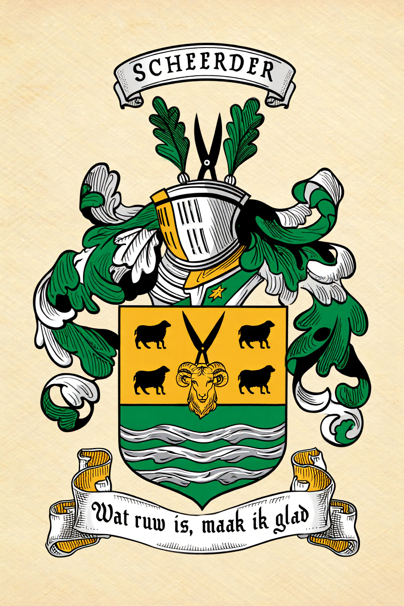 Familiewapen van de achternaam SCHEERDER
